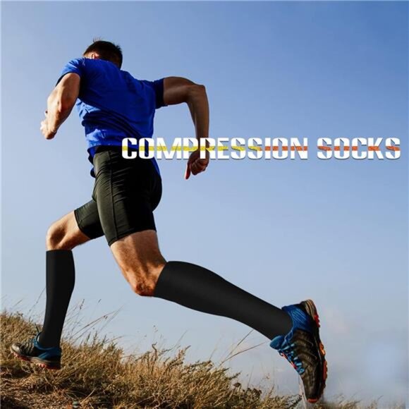 Compression Socks for Women and Men Circulation (3 Pairs) is Best Support - Picture 4 of 6